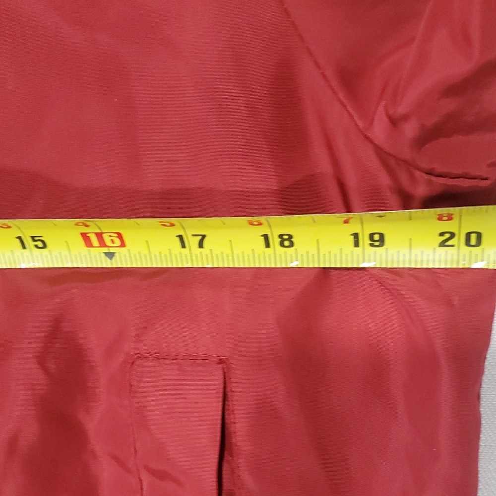 Kids Red Bomber Jacket with Black Trim - Picture 5 of 8